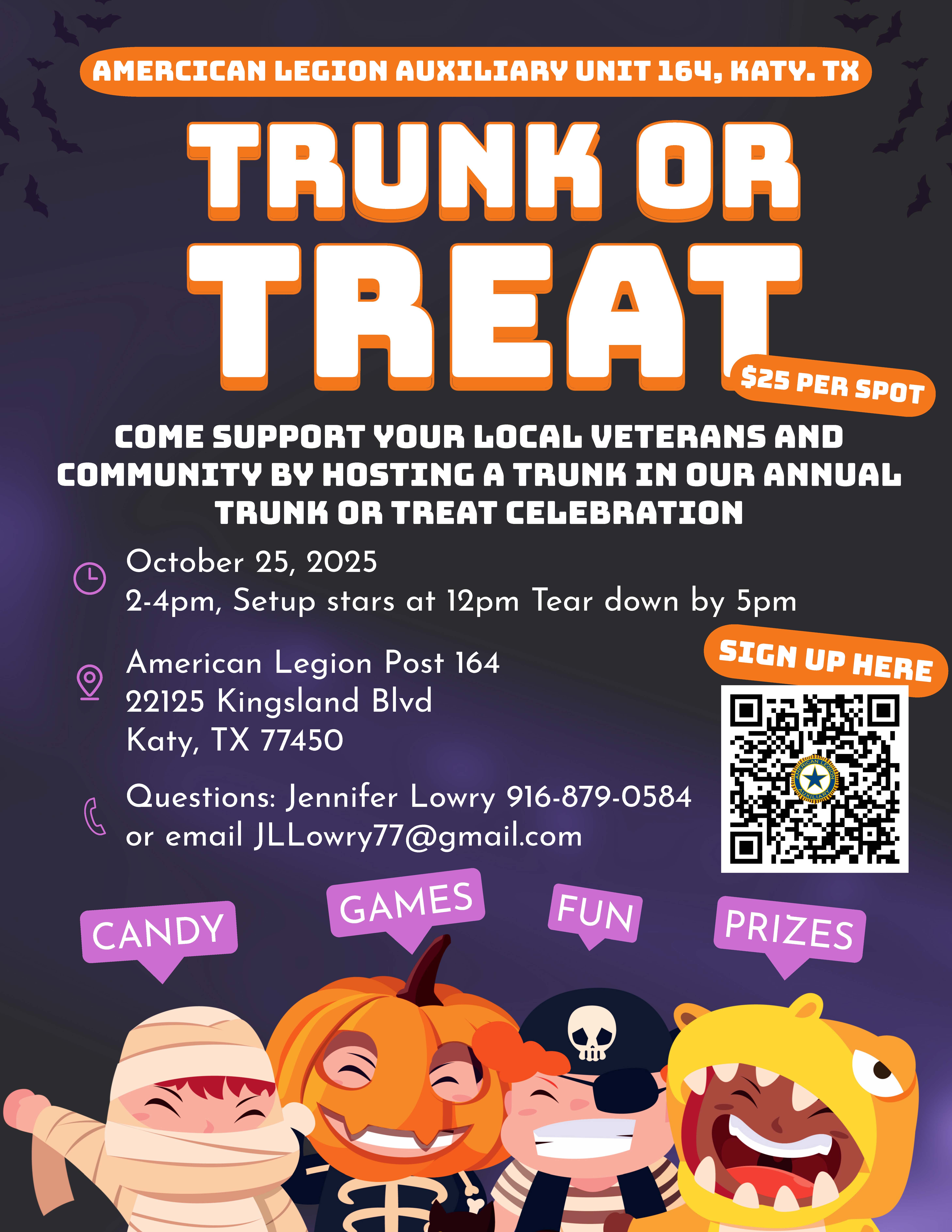 2025 Trunk or Treat at Post 164 Katy