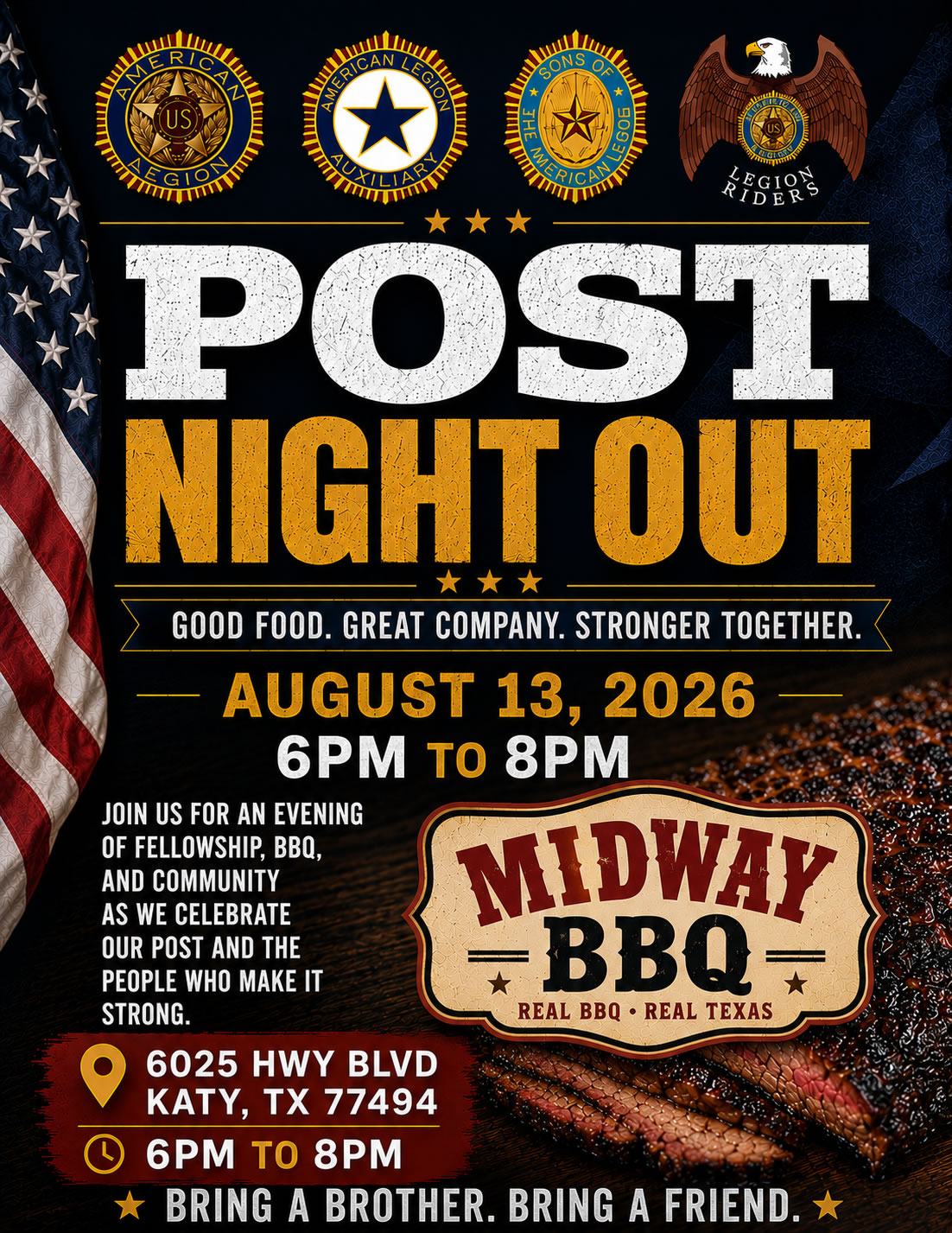 Post Night Out August 13 Midway BBQ